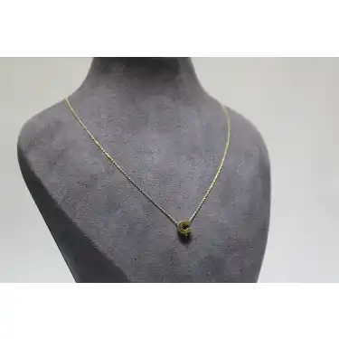 14 Ayar Altın Ç Harfi Kolye Zinciriyle Beraber