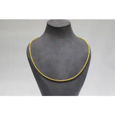 14 Ayar Altın Halat Modeli Zincir Kolye 3.90 GR 50 CM