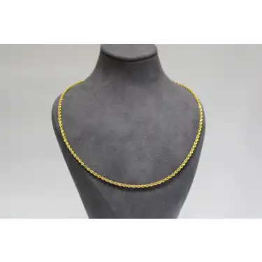 14 Ayar Altın Halat Modeli Zincir Kolye 4.44 GR 55 CM KLY2517