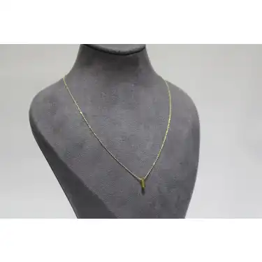 14 Ayar Altın I Harfi Kolye Zinciriyle Beraber