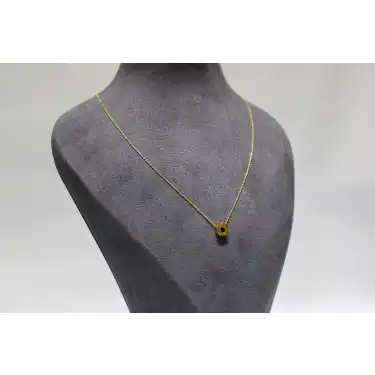 14 Ayar Altın Ö Harfi Kolye Zinciriyle Beraber