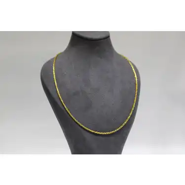 14 Ayar Altın Pullu Kadın Zinciri Kolye