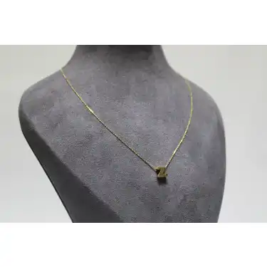 14 Ayar Altın Z Harfi Kolye Zinciriyle Beraber