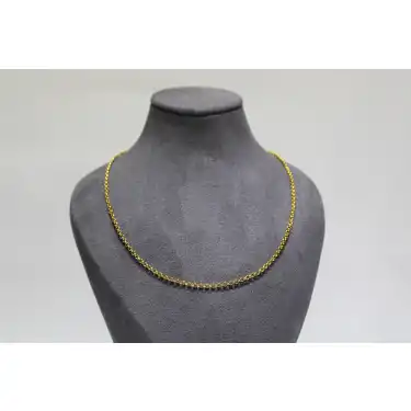 14 Ayar Gerçek Altın Halka Model Kolye Zincir