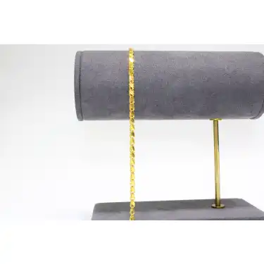 14 Ayar Pullu Zincir Modeli Bileklik Künye