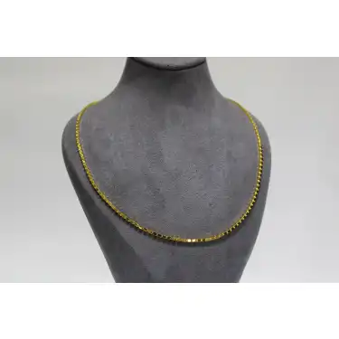 14 Ayar Altın Modern Pullu Zincir Modeli Kolye