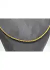 14 Ayar Altın Halat Modeli Zincir Kolye 3.50 GR 60 CM
