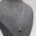 14 Ayar Altın A Harfi Kolye Zinciriyle Beraber