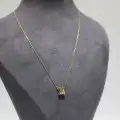 14 Ayar Altın M Harfi Kolye Zinciriyle Beraber