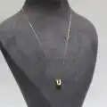14 Ayar Altın Ü Harfi Kolye Zinciriyle Beraber
