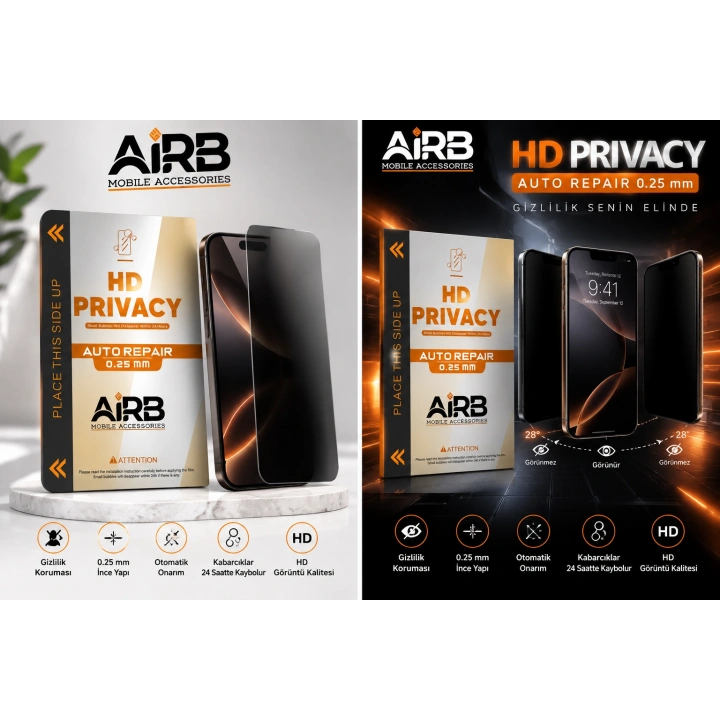 HD Privacy Auto Repair Hayalet Film 0,25 mm