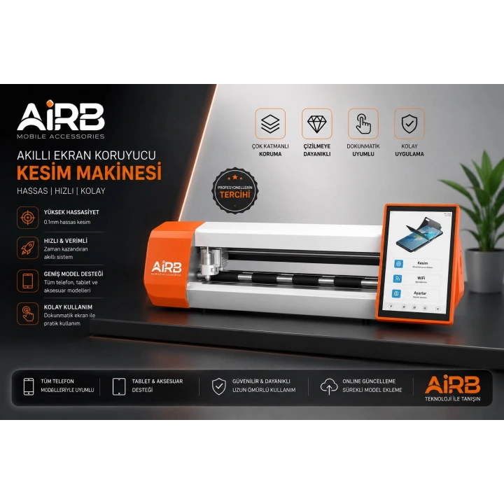 13 İnç Ekran Koruyucu Kesim Makinesi