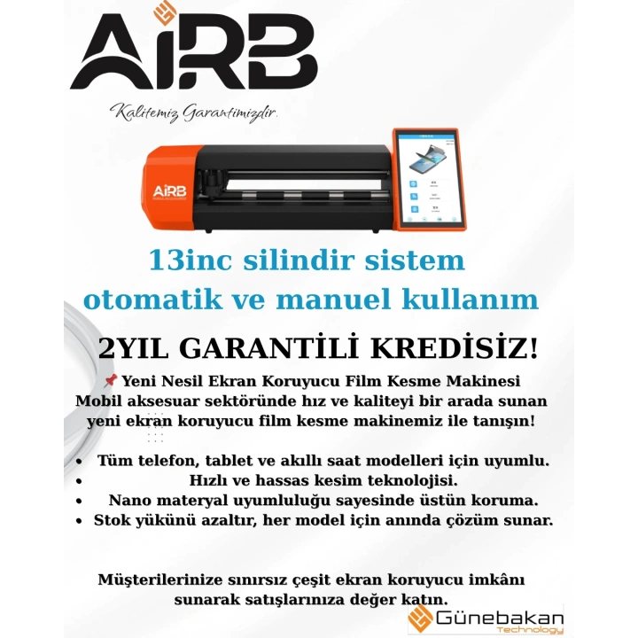 13 İnç Ekran Koruyucu Kesim Makinesi