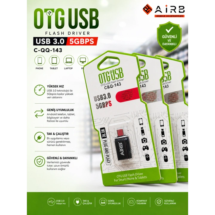 AiRB Lightning OTG Adaptör