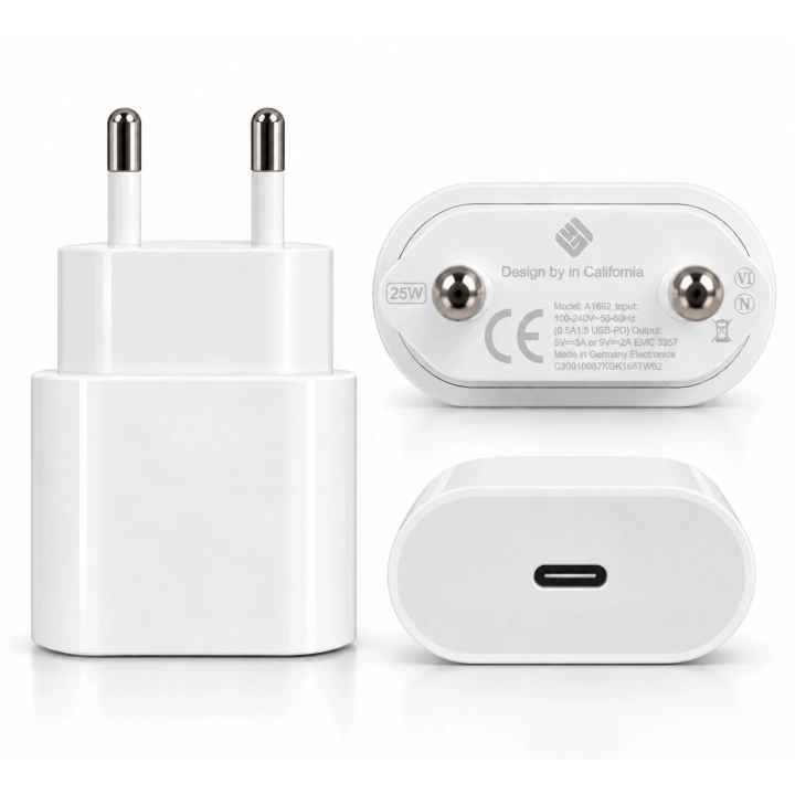 25W USB-C PD Hızlı Şarj Adaptörü (iPhone Uyumlu)