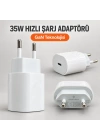 35W USB-C PD Hızlı Şarj Adaptörü (iPhone Uyumlu)