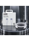 60W USB-C – USB-C Hasır Şarj Kablosu (iPhone 15 Kutulu)