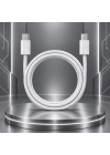 60W USB-C – USB-C Hasır Şarj Kablosu (iPhone 15 Kutulu)