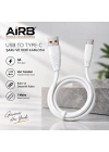 3A USB – Type-C Kalın Hızlı Şarj Kablosu