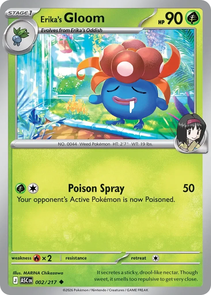 Erika's Gloom Poké Ball Reverse Holo