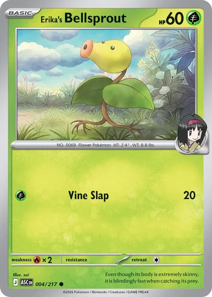 Erika's Bellsprout Energy Reverse Holo