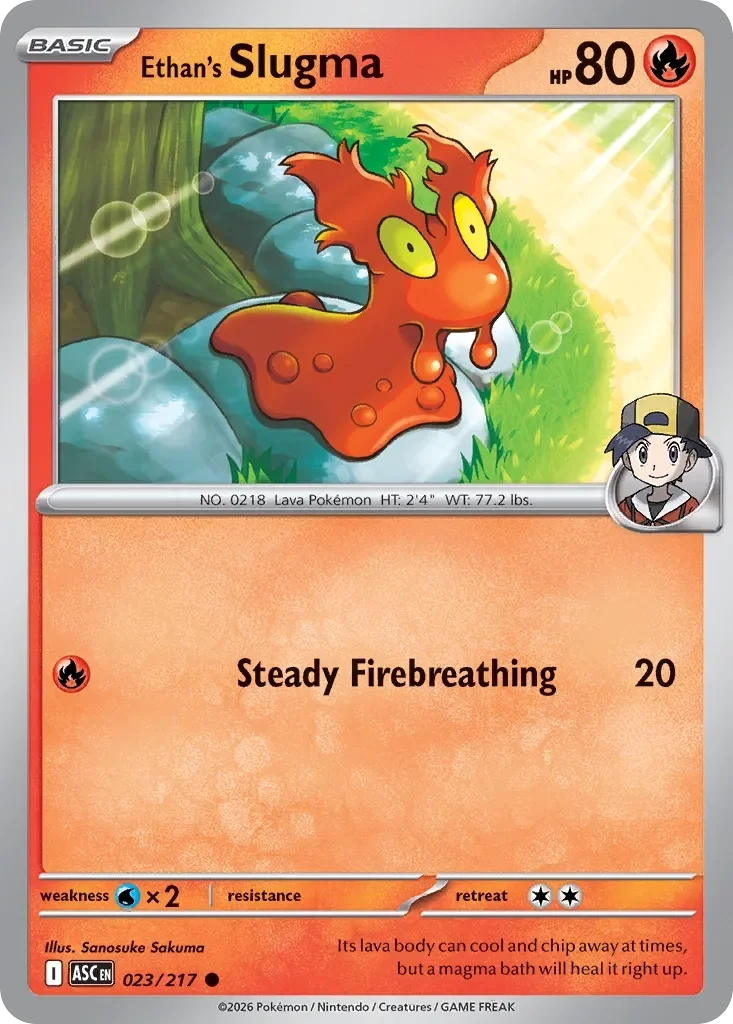 Ethan's Slugma Energy Reverse Holo