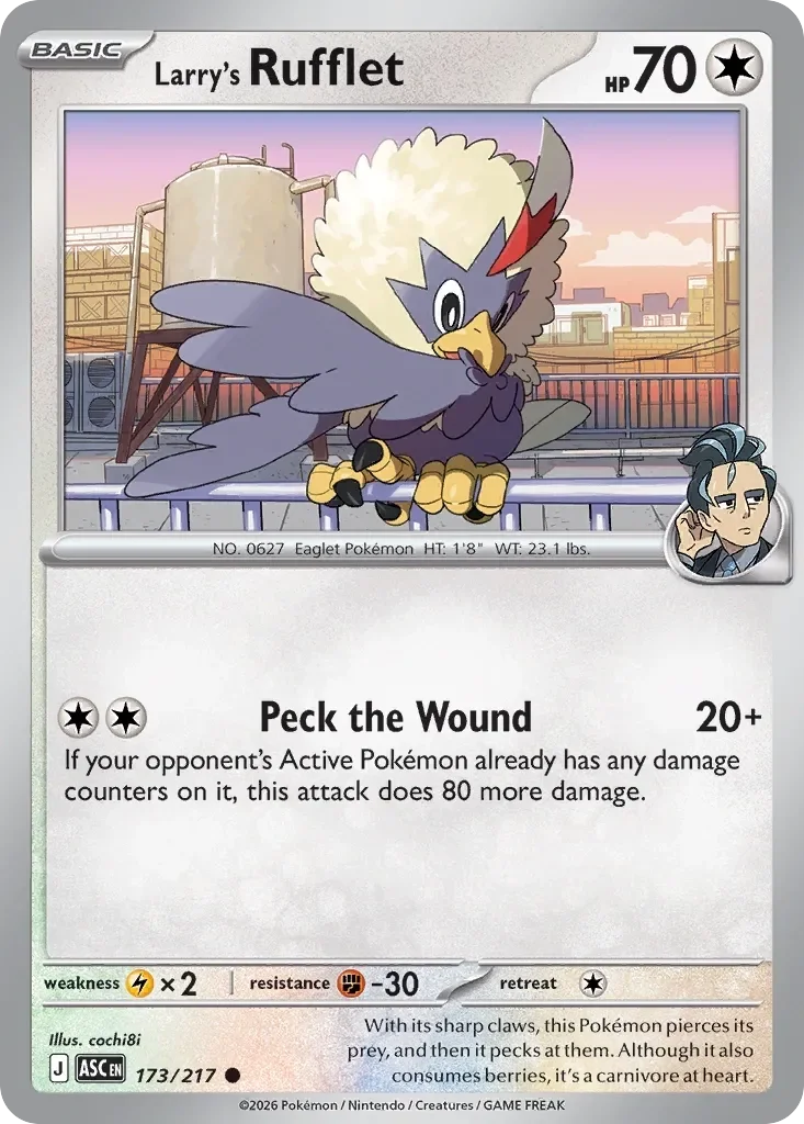 Larry's Rufflet Energy Reverse Holo