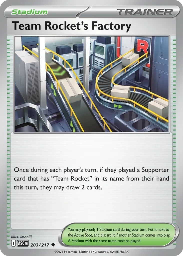 Team Rocket's Factory Reverse Holo