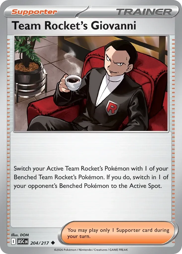 Team Rocket's Giovanni Reverse Holo
