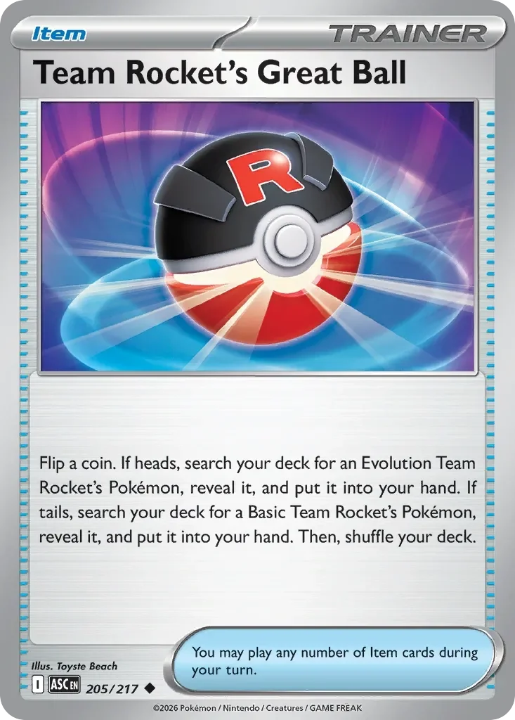 Team Rocket's Great Ball Reverse Holo