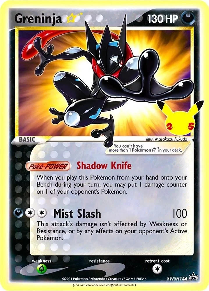 Greninja [Gold Star] SWSH144 Pokemon Celebrations