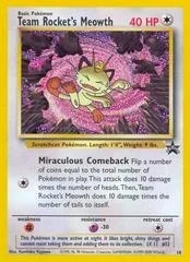 Team Rocket's Meowth 18 Pokemon Promo