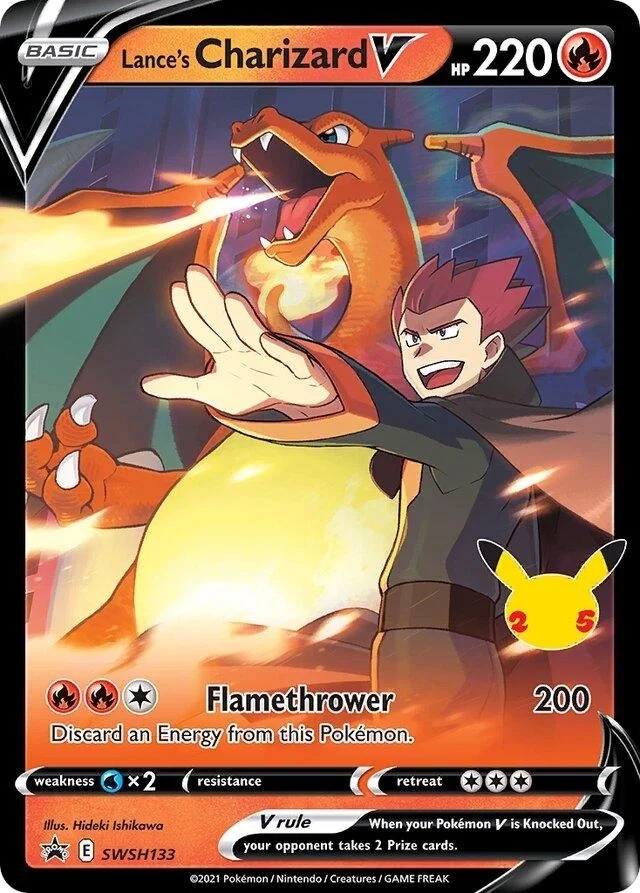 Lance's Charizard V SWSH133 Pokemon Celebrations
