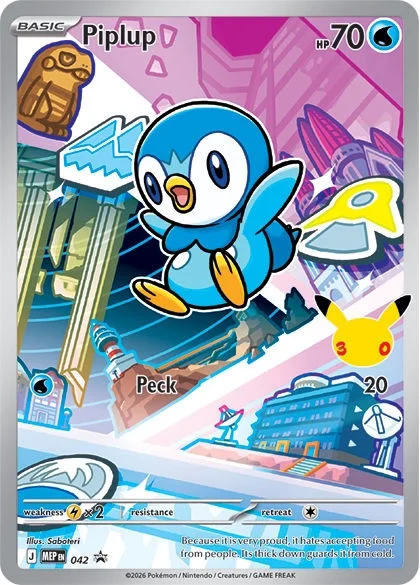 First Partner Piplup 042 Mega Evolution Promo