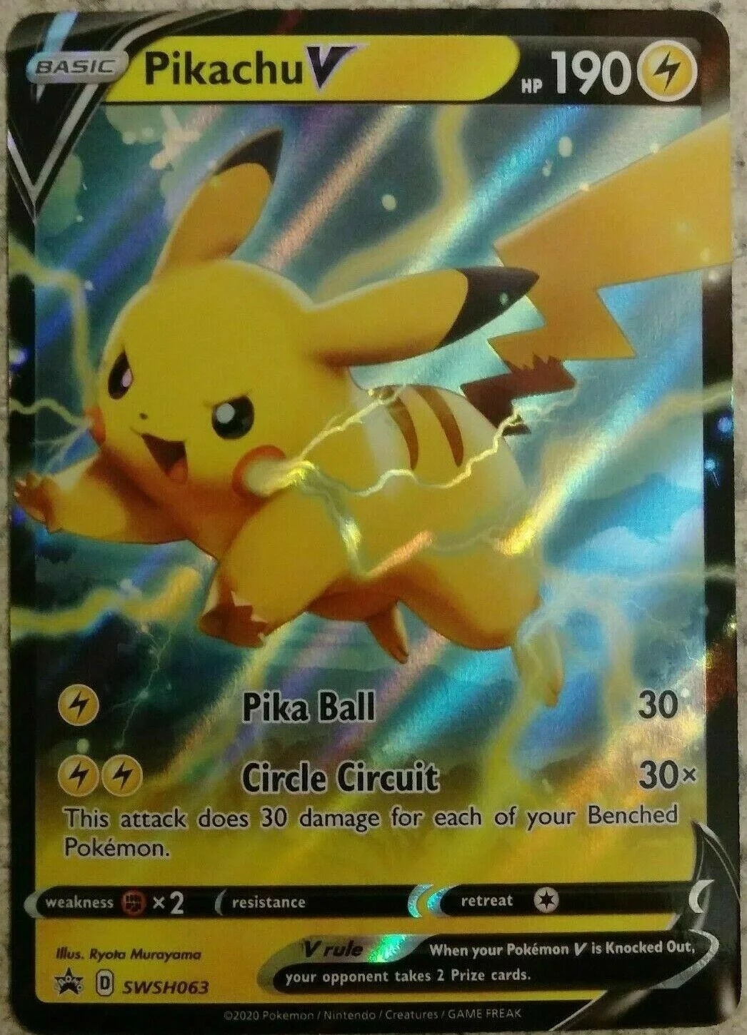 Pikachu V SWSH063 Pokemon Promo