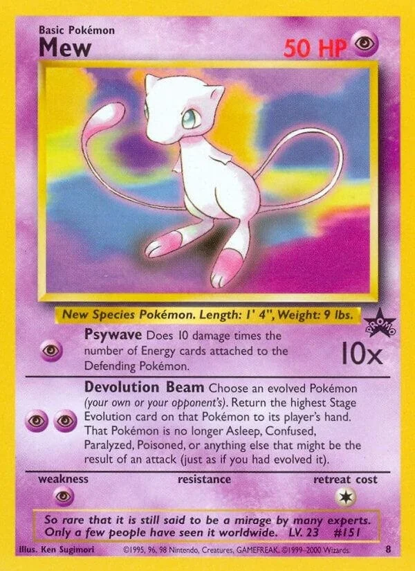 Mew 8 Pokemon Promo
