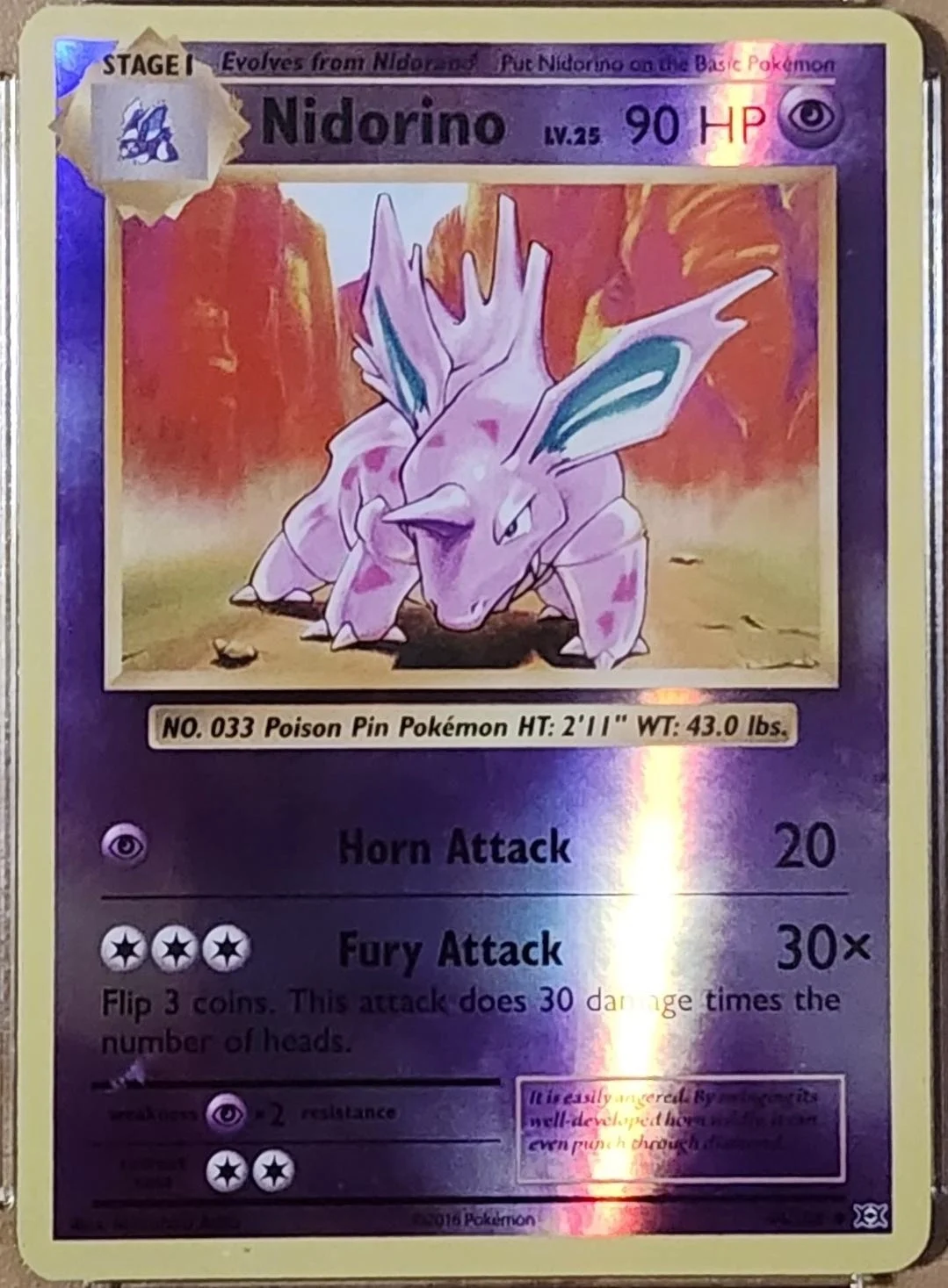 Nidorino [Reverse Holo]