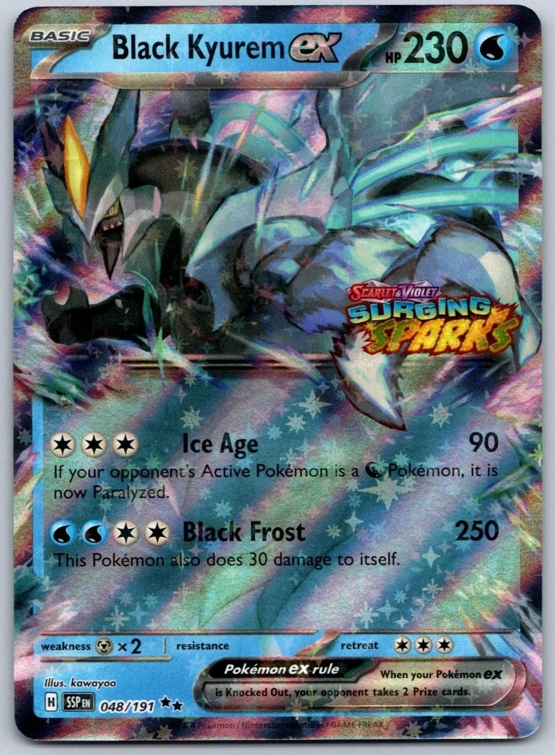 Black Kyurem Ex [Stamped]