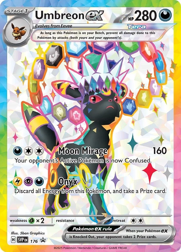 Umbreon Ex SVP 176 Pokemon Promo