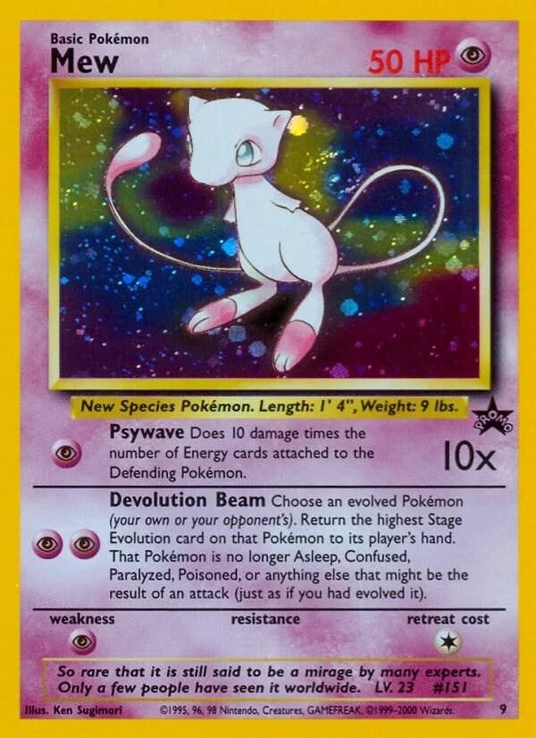 Mew 9 Pokemon Promo
