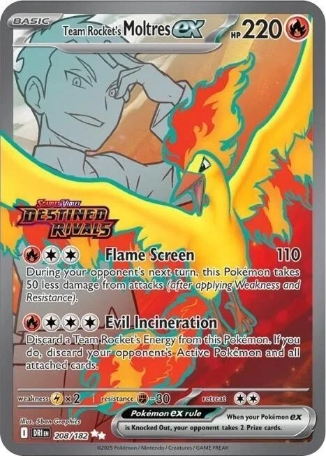 Team Rocket's Moltres ex [Stamped]