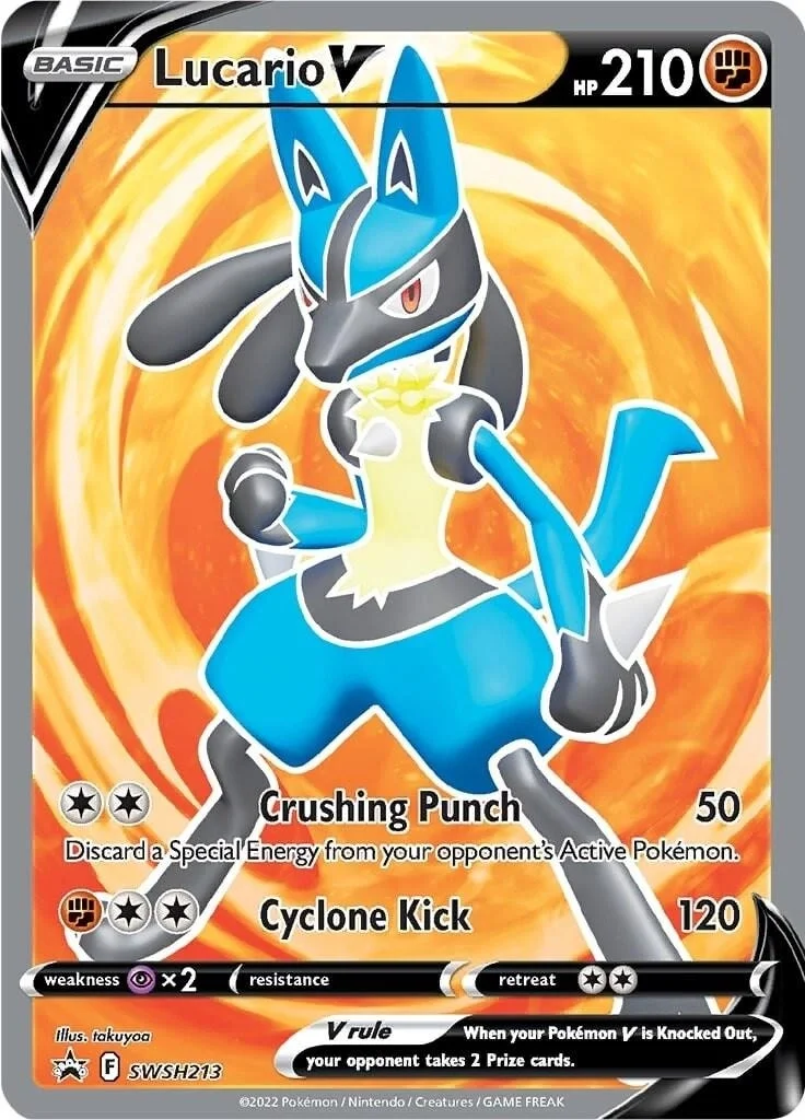 Lucario V SWSH213 Pokemon Promo