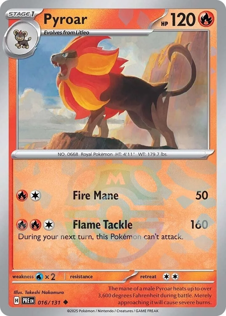 Pyroar [Master Ball] Reverse Holo