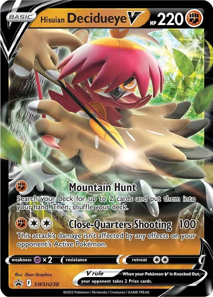 Hisuian Decidueye V SWSH238 Pokemon Promo
