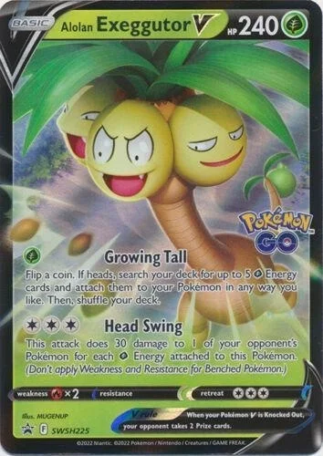 Alolan Exeggutor V SWSH225 Pokemon Promo
