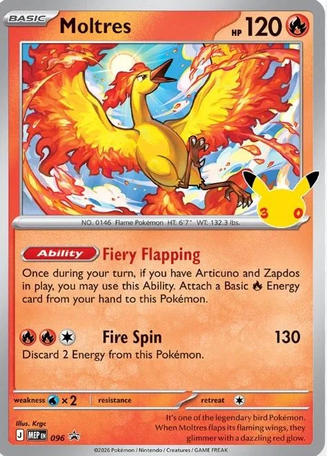 Moltres 96 Mega Evolution Promo