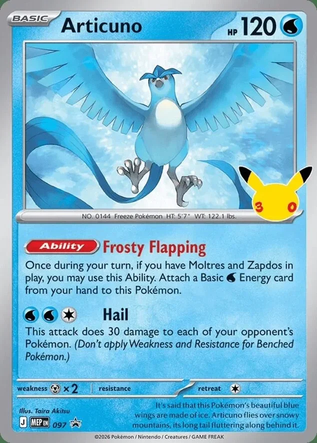 Articuno 97 Mega Evolution Promo
