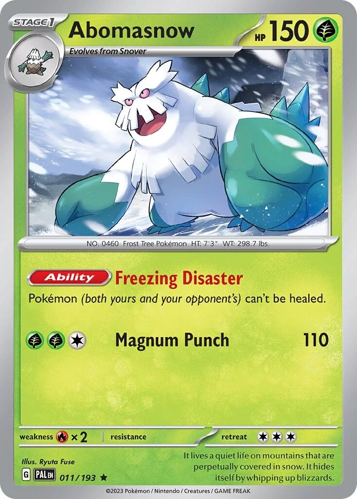 Abomasnow Reverse Holo