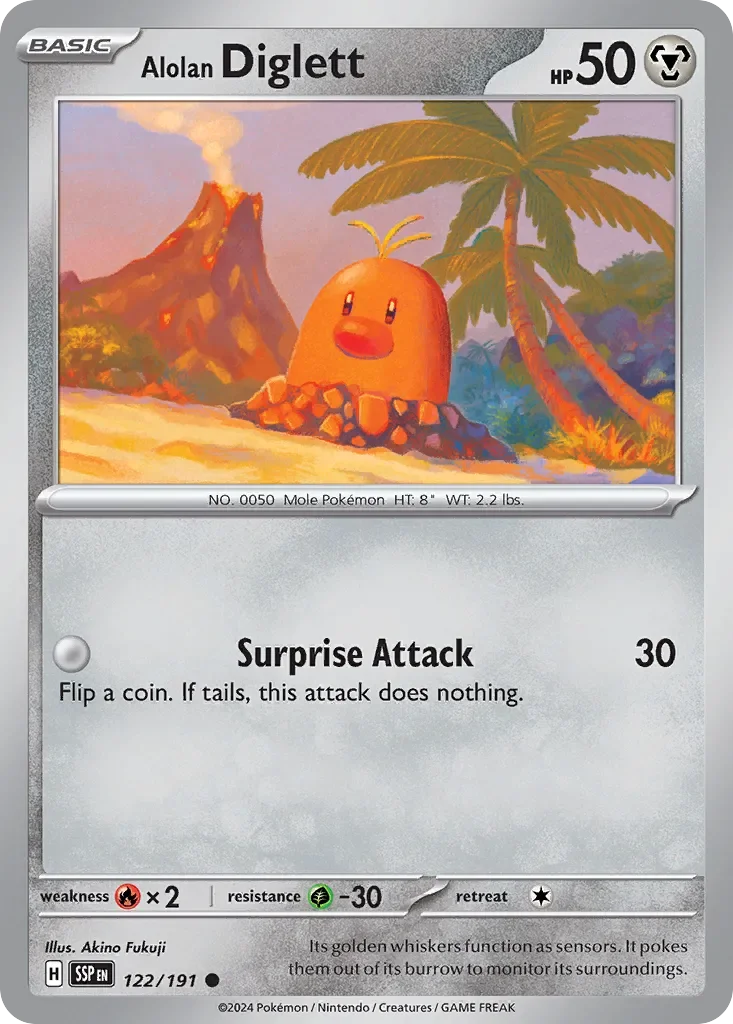Alolan Diglett Reverse Holo