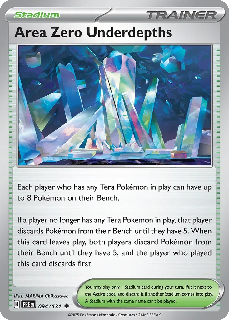Area Zero Underdepths Reverse Holo
